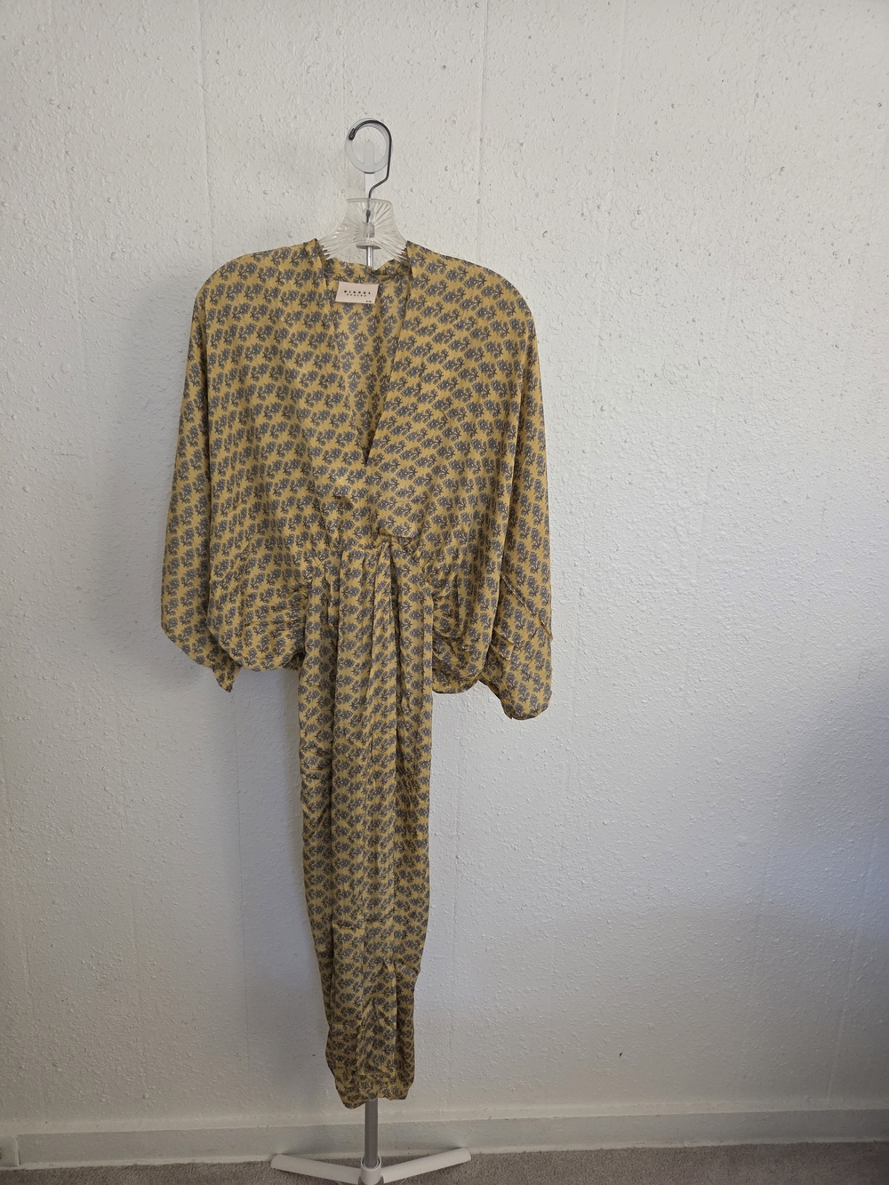 SISSEL EDELBO Sari Maxi Dress Butterfly Sleeves S/M